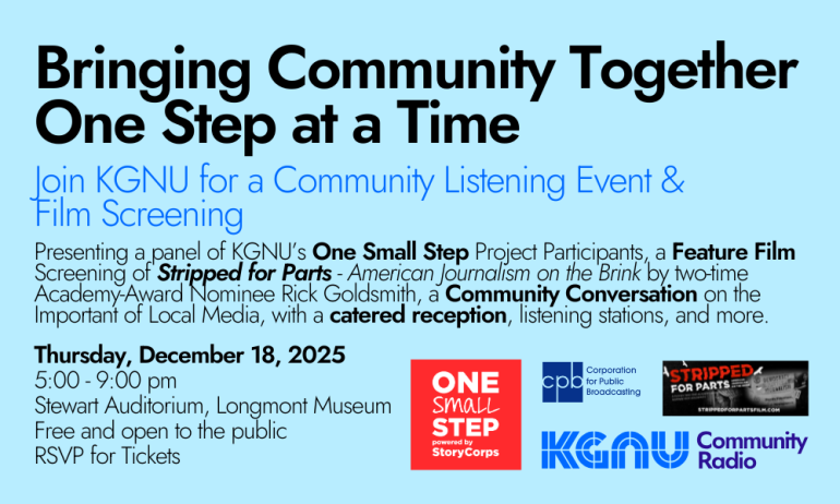 Bringing Community Together One Step At A Time โ KGNU Community Radio